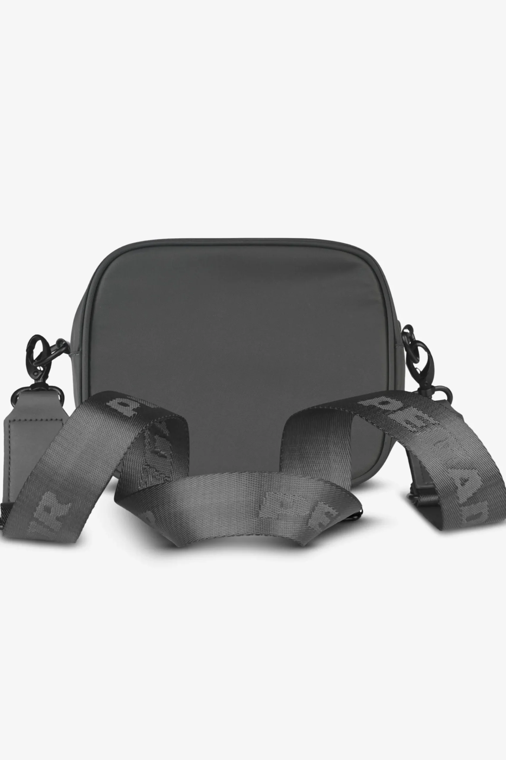 Pegador Bags|Bags|Rubber Logo Patch Nylon Shoulder Strap Bag Anthracite