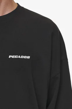 Pegador Longsleeves|Rusk Logo Oversized Longsleeve Washed Black