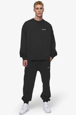 Pegador Longsleeves|Rusk Logo Oversized Longsleeve Washed Black