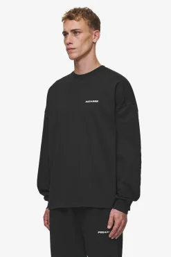Pegador Longsleeves|Rusk Logo Oversized Longsleeve Washed Black