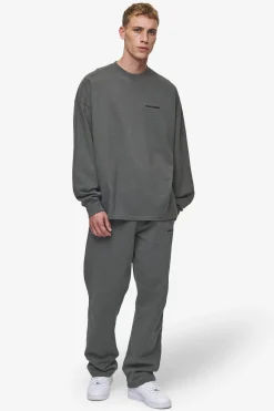 Pegador Longsleeves|Rusk Logo Oversized Longsleeve Washed Anthracite
