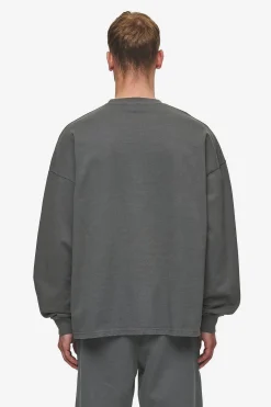 Pegador Longsleeves|Rusk Logo Oversized Longsleeve Washed Anthracite