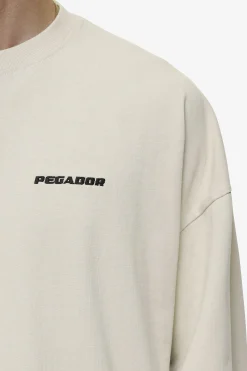Pegador Longsleeves|Rusk Logo Oversized Longsleeve Washed Light Beige