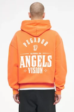 Pegador Hoodies|Salal Oversized Hoodie Vintage Washed Sunrise Orange