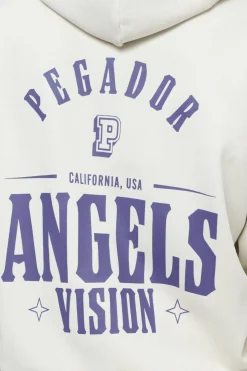 Pegador Hoodies|Zip Hoodies|Salal Oversized Sweat Jacket Vintage Washed Angels Cream