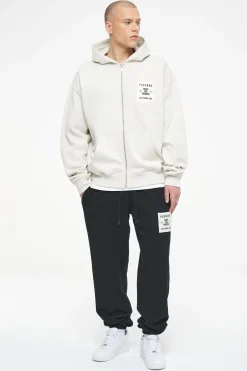 Pegador Hoodies|Zip Hoodies|Salal Oversized Sweat Jacket Vintage Washed Angels Cream