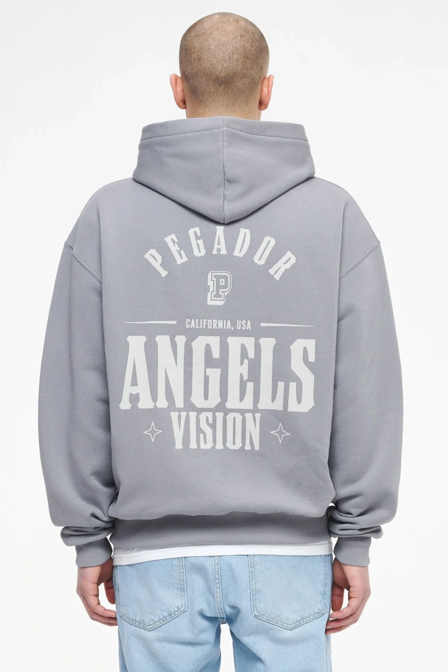 Pegador Hoodies|Zip Hoodies|Salal Oversized Sweat Jacket Vintage Washed Dusk Grey