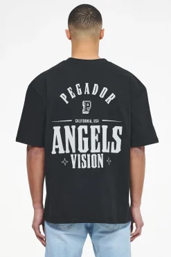 Pegador Tees|Salal Oversized Tee Vintage Washed Black Ink