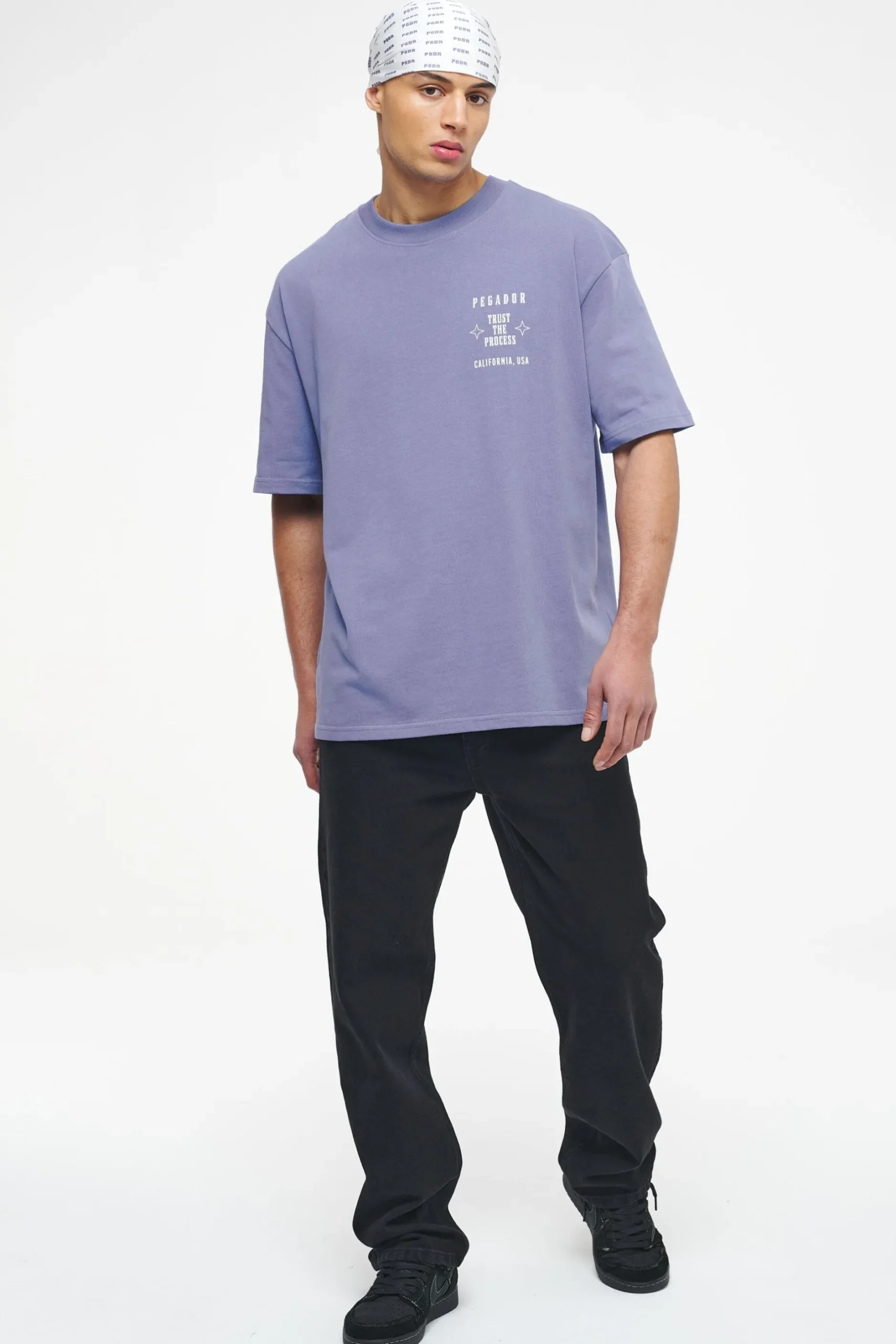 Pegador Tees|Salal Oversized Tee Vintage Washed Magic Violet