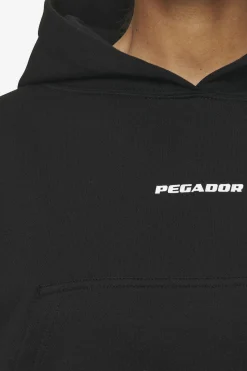 Pegador Hoodies|Salita Oversized Cropped Hoodie Black White Gum Back