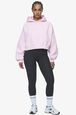 Pegador Hoodies|Salita Oversized Cropped Hoodie White Gum Washed bubblegum