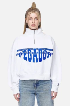 Pegador Sweaters|Sarina Oversized Halfzip Sweater White