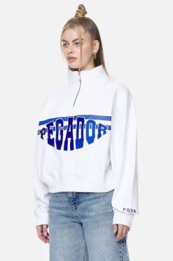 Pegador Sweaters|Sarina Oversized Halfzip Sweater White