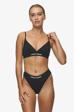 Pegador Underwear|Senya Triangle Bralette White Black
