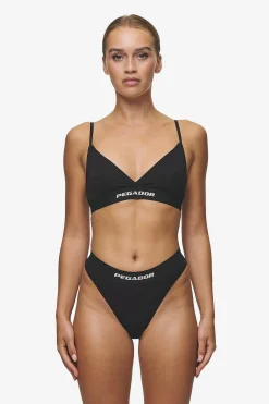 Pegador Underwear|Senya Triangle Bralette White Black