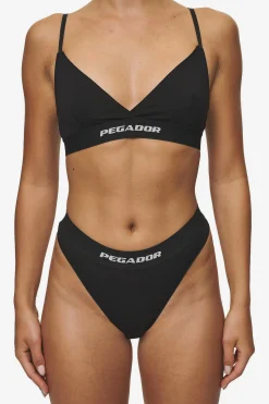 Pegador Underwear|Senya Triangle Bralette White Black
