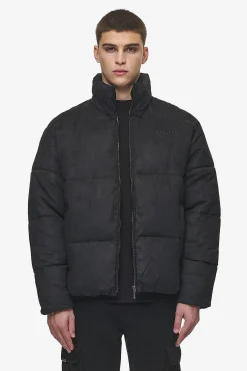 Pegador Jackets|Sidan Velour Puffer Jacket Black
