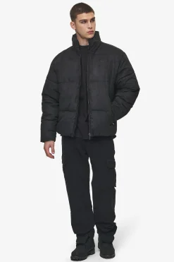 Pegador Jackets|Sidan Velour Puffer Jacket Black
