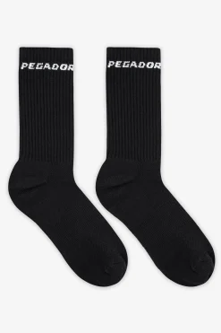 Pegador Socks|Socks|Side Logo Socks White Black