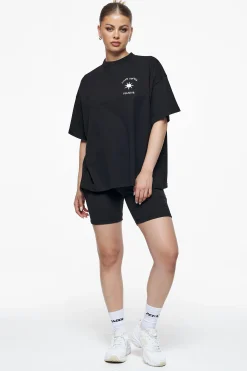 Pegador Tees|Siena Heavy Oversized Tee Washed Vintage Black