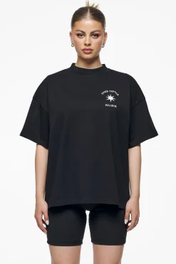 Pegador Tees|Siena Heavy Oversized Tee Washed Vintage Black