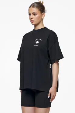 Pegador Tees|Siena Heavy Oversized Tee Washed Vintage Black