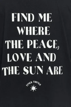 Pegador Tees|Siena Heavy Oversized Tee Washed Vintage Black
