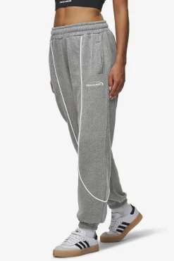 Pegador Pants|Silvi High Waisted Sweat Pants Deep Grey Melange