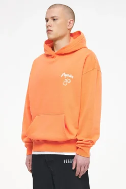 Pegador Hoodies|Skena Oversized Hoodie Vintage Washed Sunrise Orange