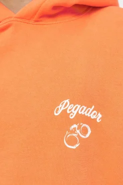 Pegador Hoodies|Skena Oversized Hoodie Vintage Washed Sunrise Orange