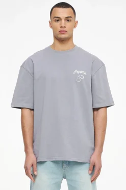 Pegador Tees|Skena Oversized Tee Vintage Washed Dusk Grey