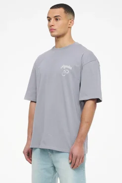 Pegador Tees|Skena Oversized Tee Vintage Washed Dusk Grey