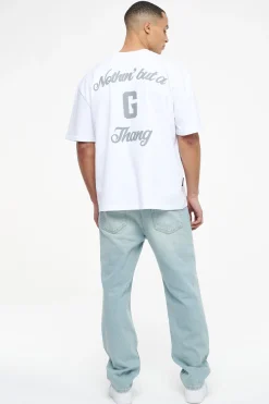 Pegador Tees|Skena Oversized Tee White