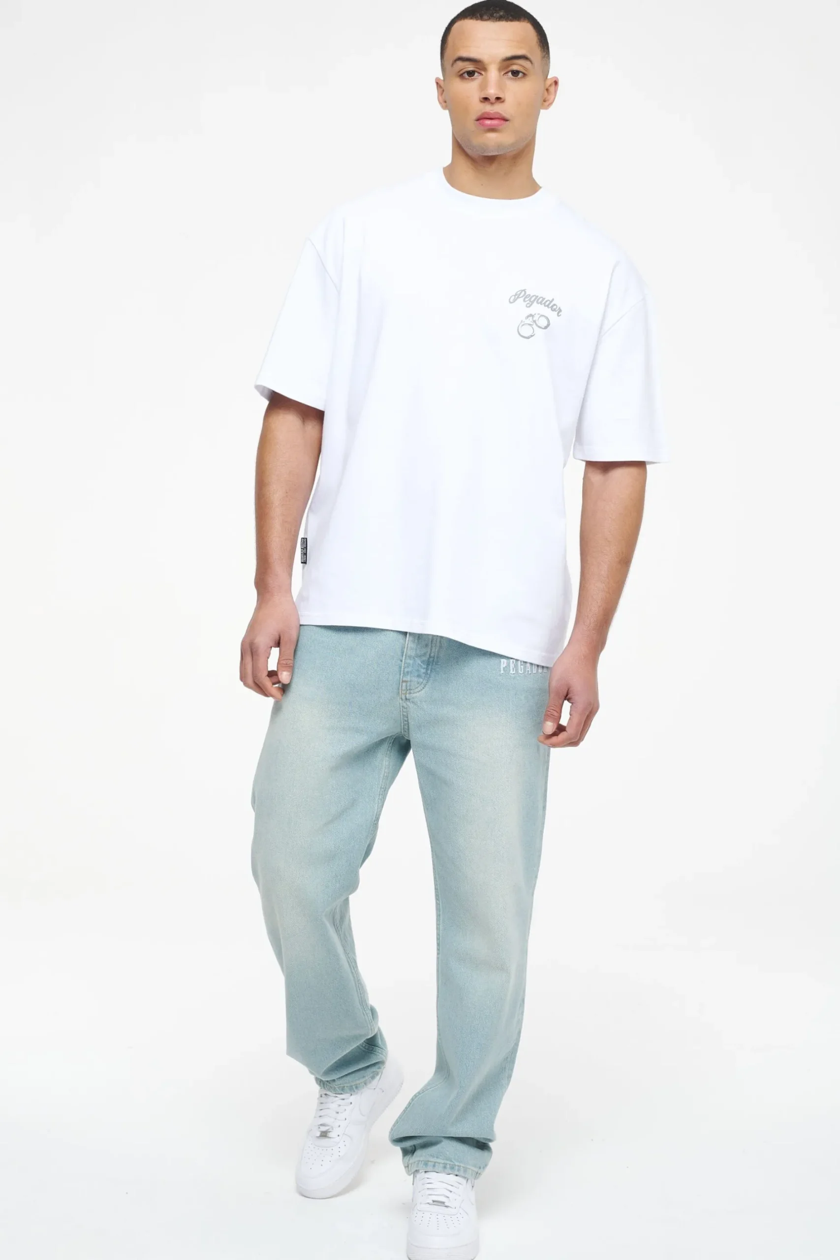 Pegador Tees|Skena Oversized Tee White