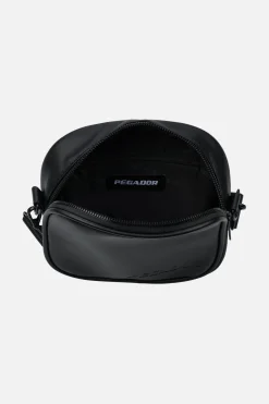 Pegador Bags|Bags|Skibo Logo Faux Leather Shoulder Strap Bag Black