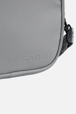 Pegador Bags|Bags|Skibo Logo Faux Leather Shoulder Strap Bag Cool Grey