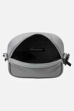 Pegador Bags|Bags|Skibo Logo Faux Leather Shoulder Strap Bag Cool Grey