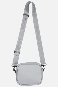 Pegador Bags|Bags|Skibo Logo Faux Leather Shoulder Strap Bag Cool Grey