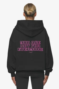 Pegador Hoodies|Zip Hoodies|Skyla Oversized Sweat Jacket Heavy Washed Black