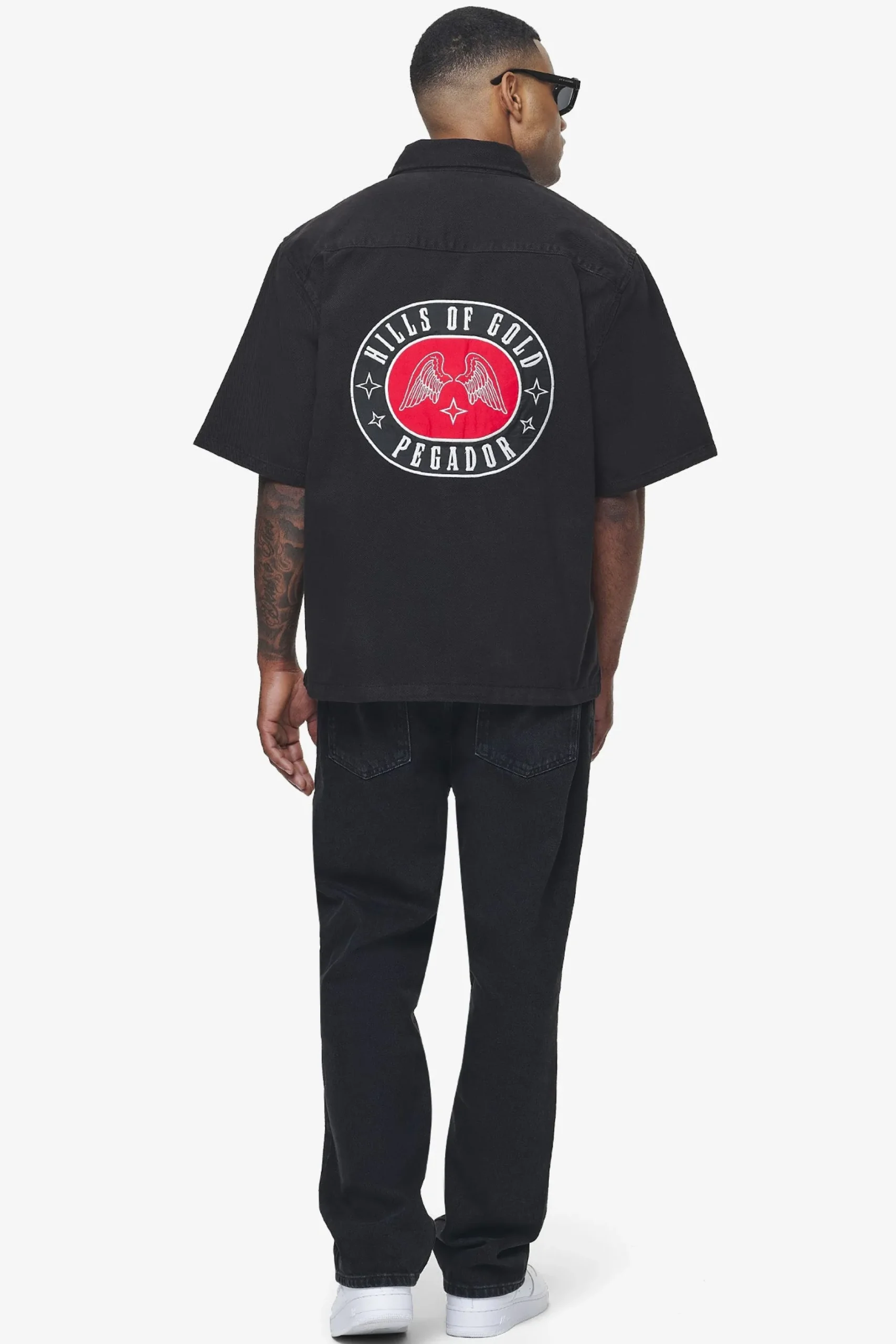 Pegador Shirts|Skyler Denim Shirt Black Ink