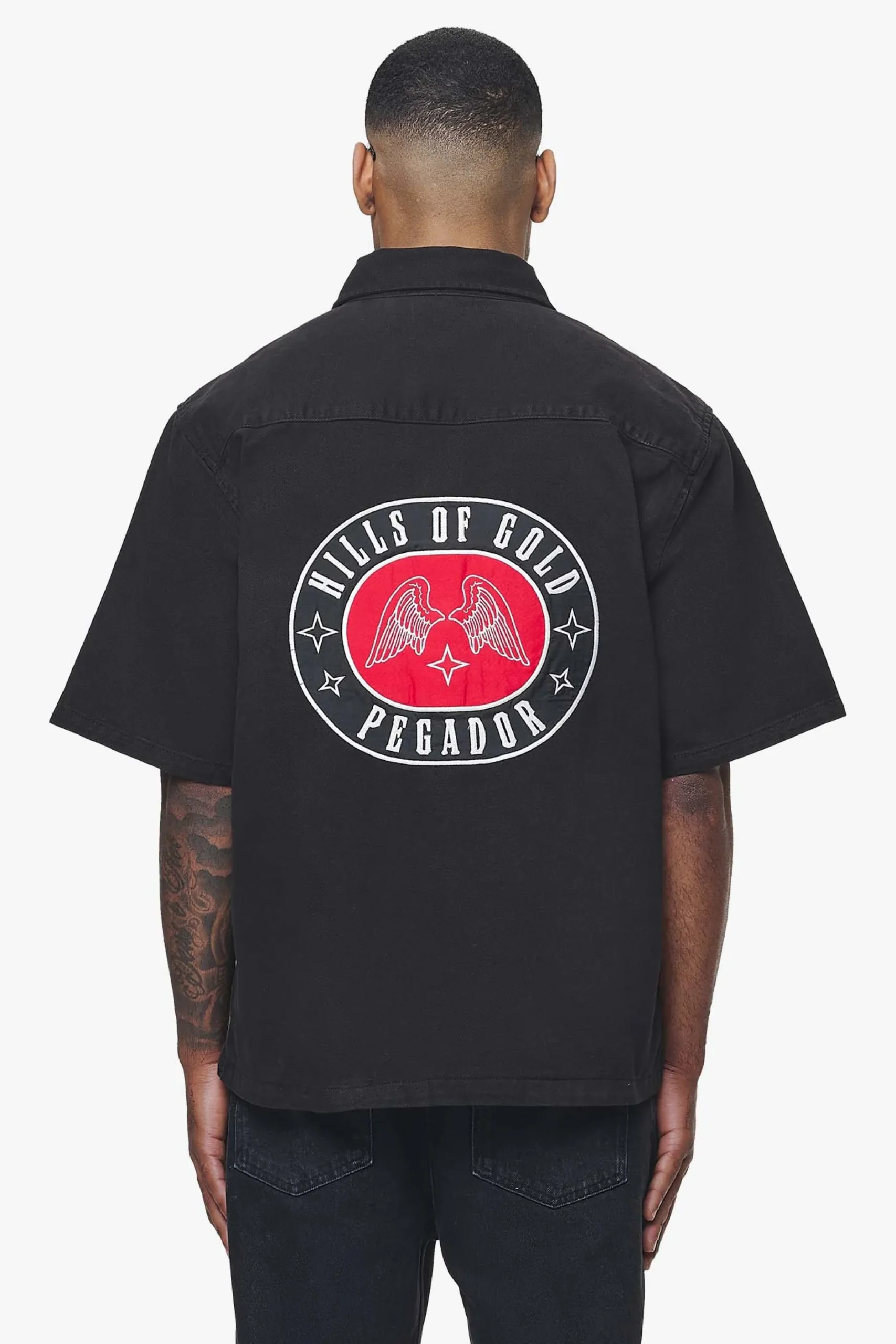 Pegador Shirts|Skyler Denim Shirt Black Ink