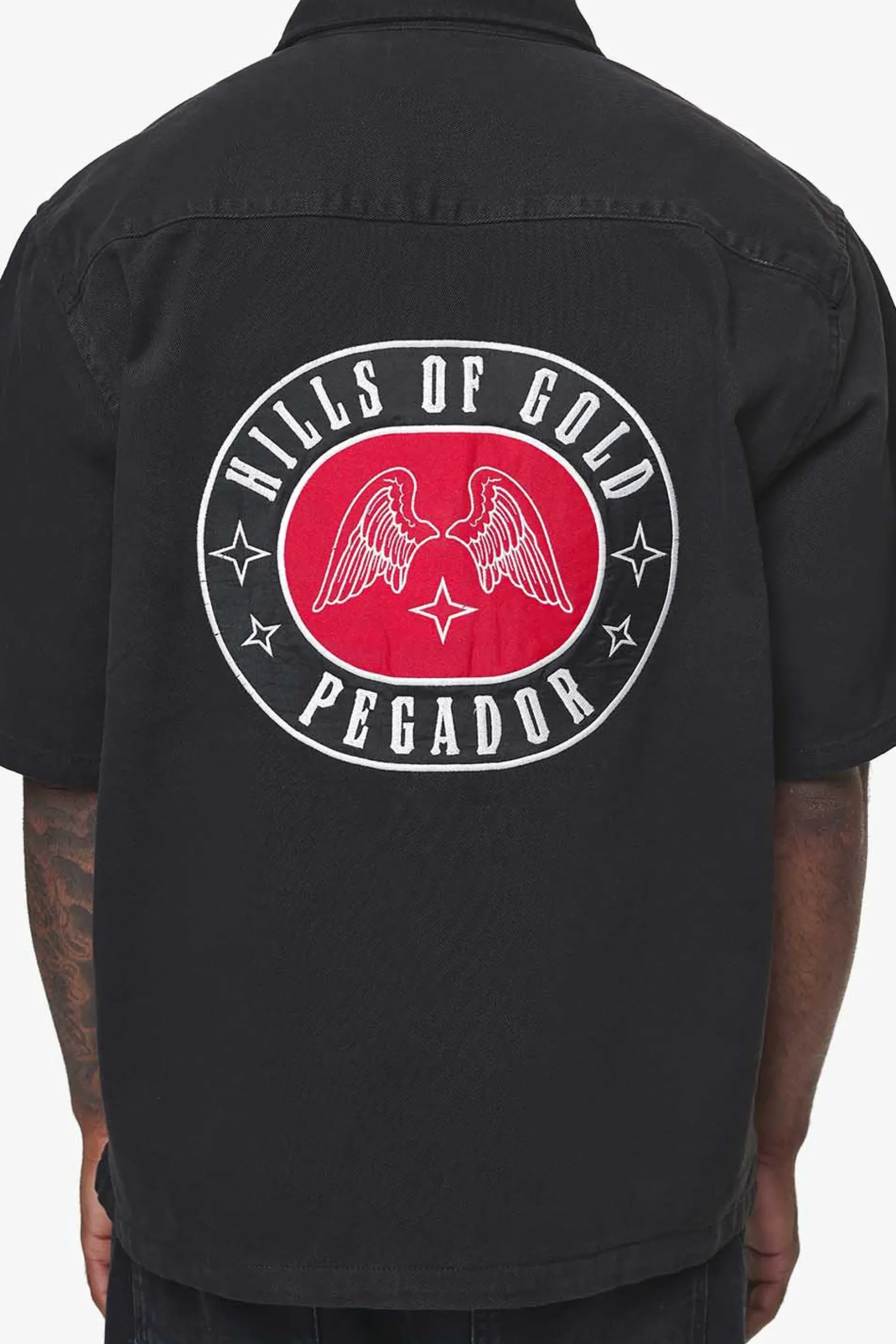 Pegador Shirts|Skyler Denim Shirt Black Ink