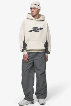 Pegador Hoodies|Slick Boxy Hoodie Washed Light Beige