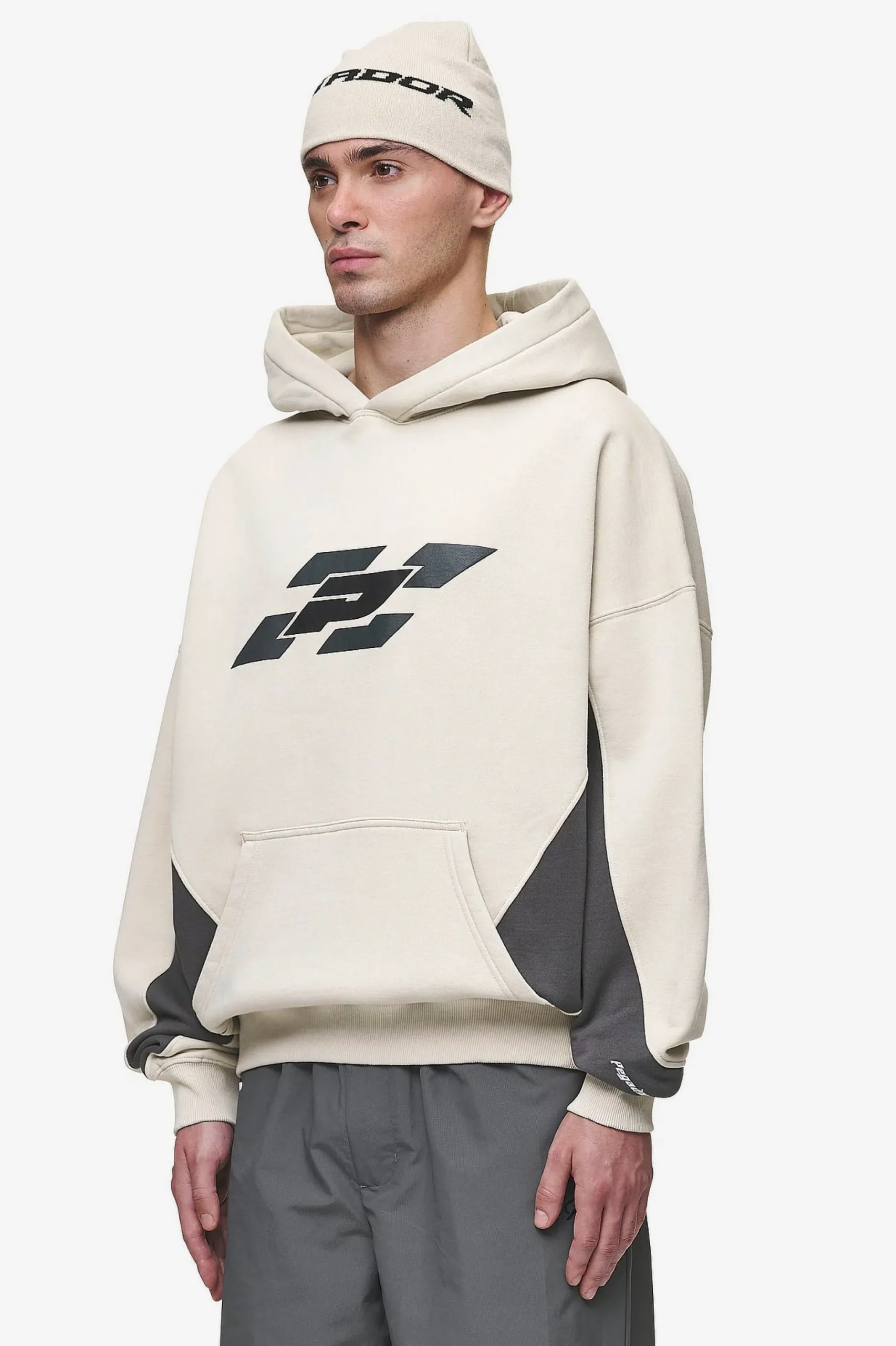Pegador Hoodies|Slick Boxy Hoodie Washed Light Beige