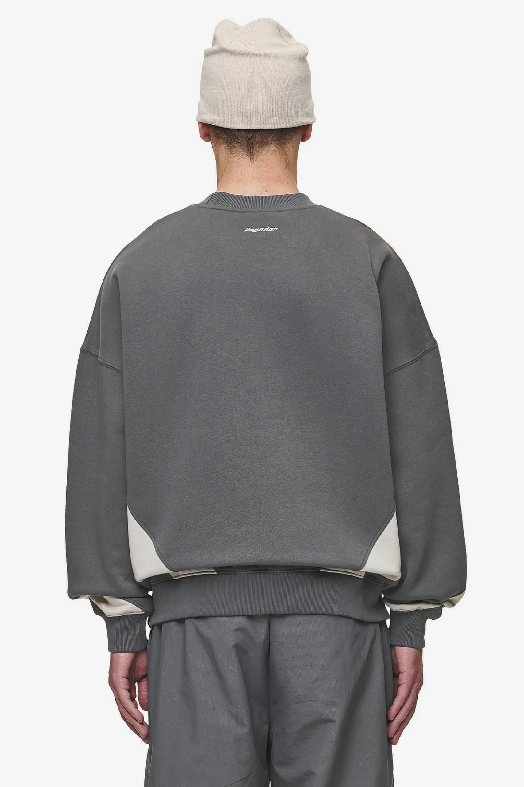 Pegador Sweaters|Slick Boxy Sweater Washed Anthracite