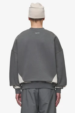 Pegador Sweaters|Slick Boxy Sweater Washed Anthracite