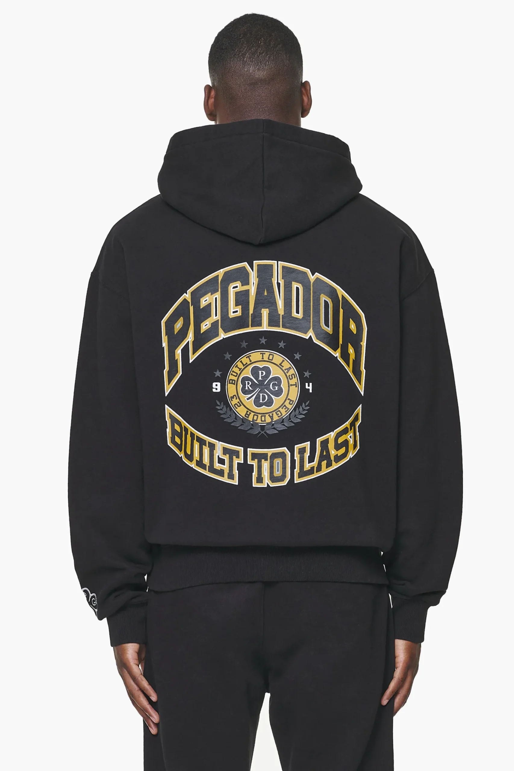 Pegador Hoodies|Smith Oversized Hoodie Vintage Washed Onyx Black