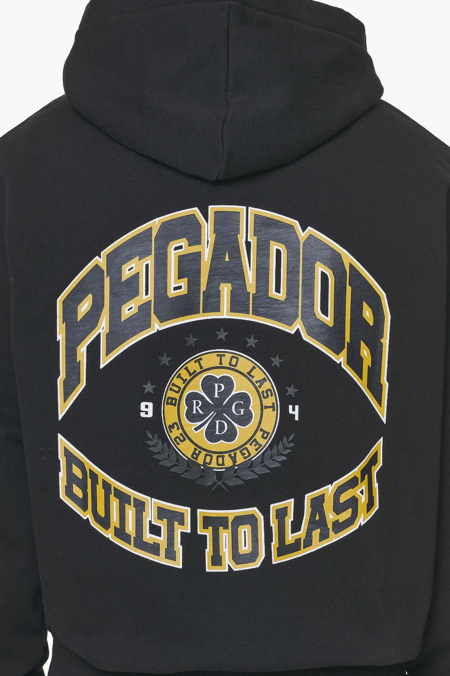 Pegador Hoodies|Smith Oversized Hoodie Vintage Washed Onyx Black