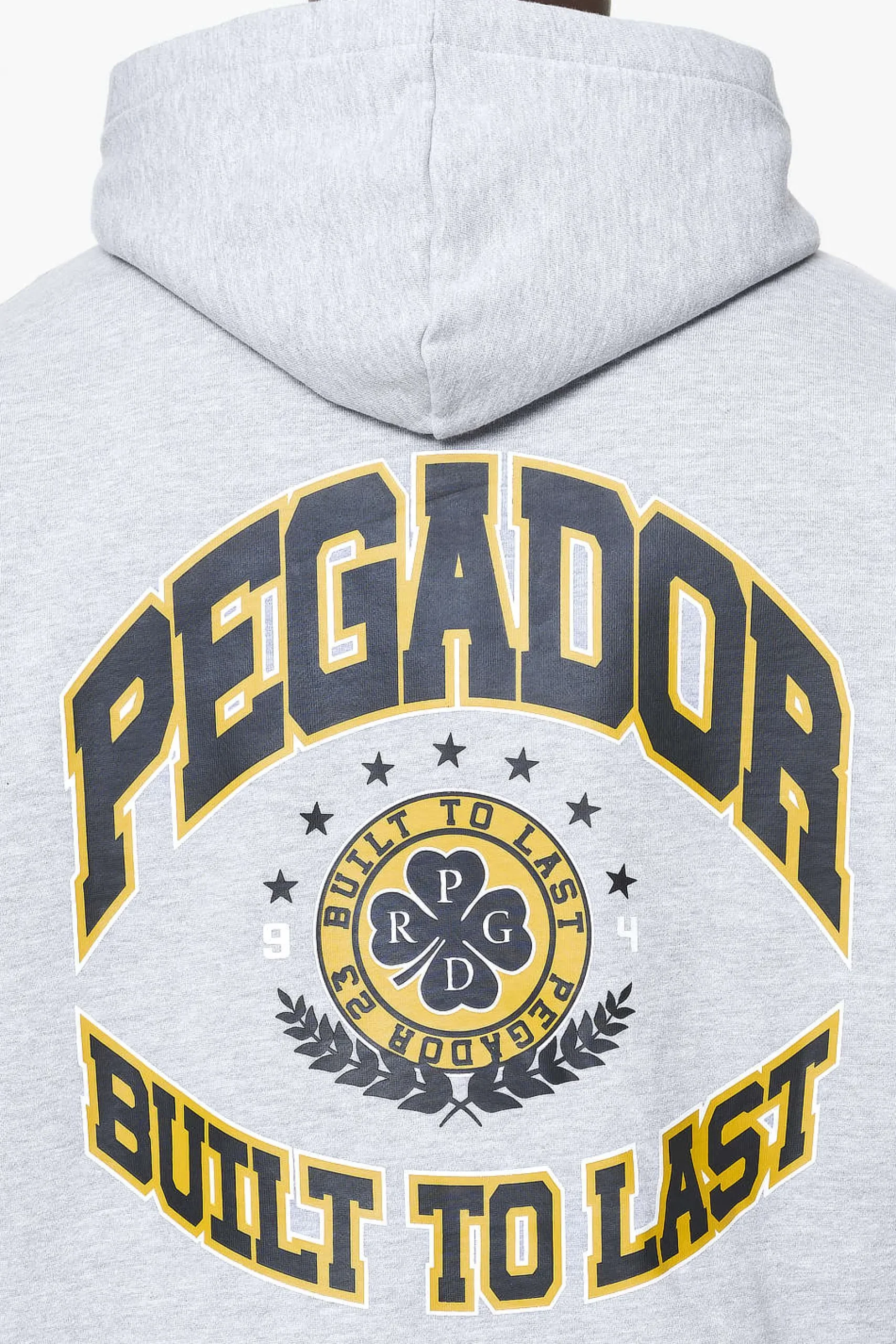 Pegador Hoodies|Zip Hoodies|Smith Oversized Sweat Jacket Grey Melange