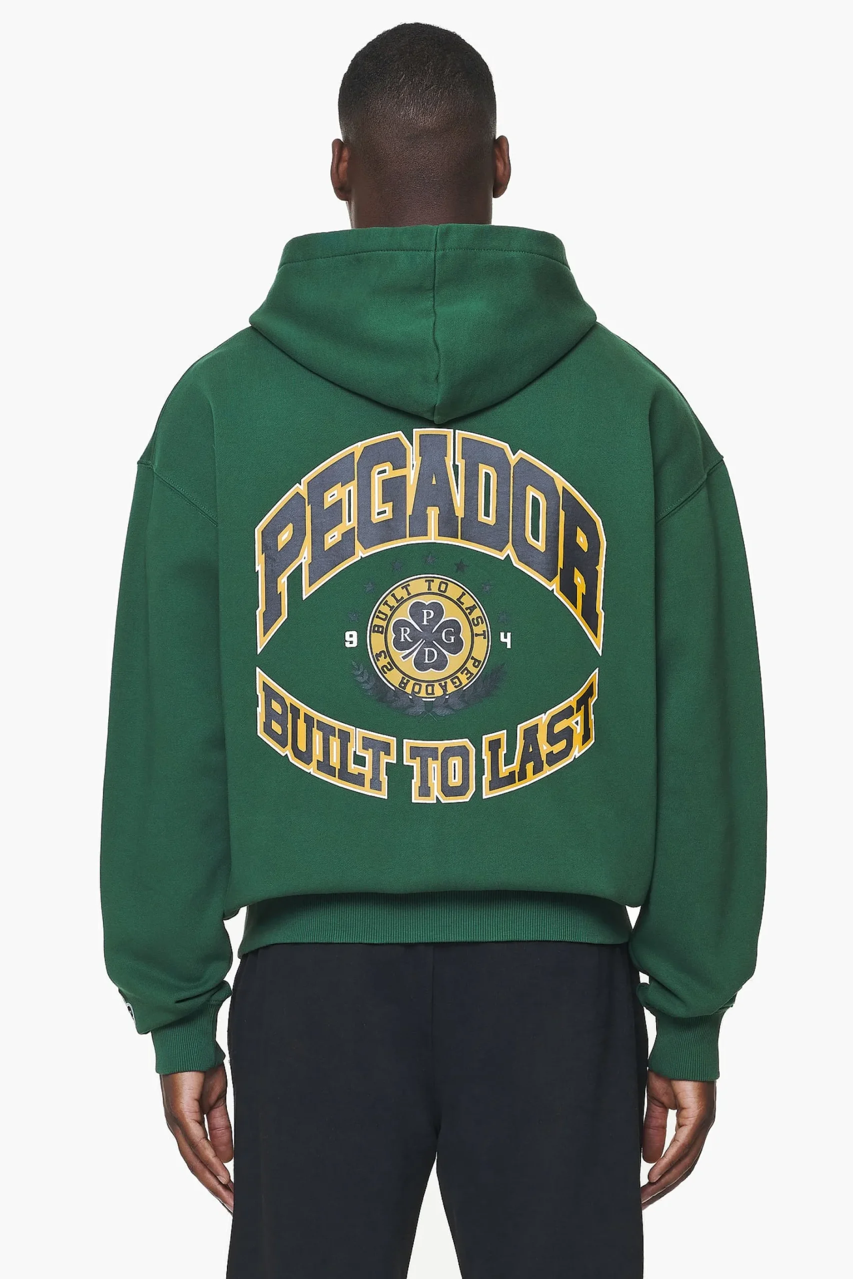 Pegador Hoodies|Zip Hoodies|Smith Oversized Sweat Jacket Vintage Washed British Green